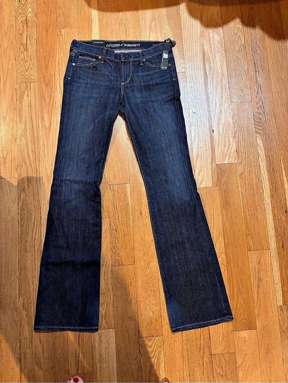 Citizen of humanity from the Kloth Kelsey Flare Jeans in Blue Waist 28 NWT
